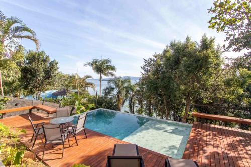 Sambaqui Apartment | Studio com vista deslumbrante do mar HS9005