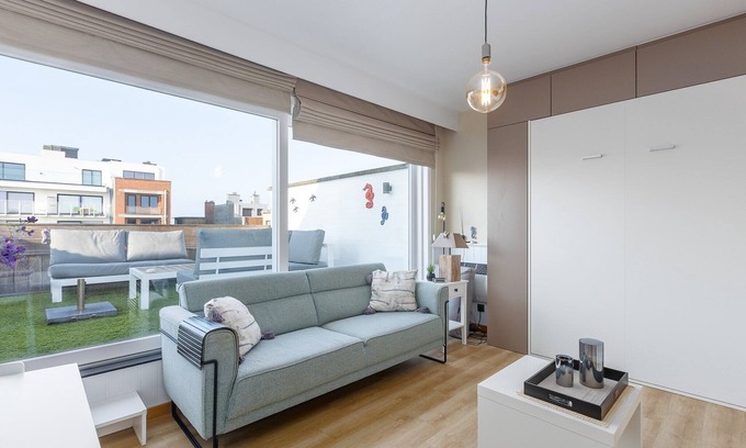 Middelkerke Apartment | Studio with sunny rooftop terrace near the sea
