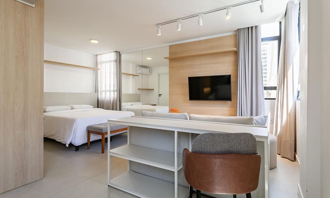 Centro Apartment | Studio with Washer, Living Room and Kitchen