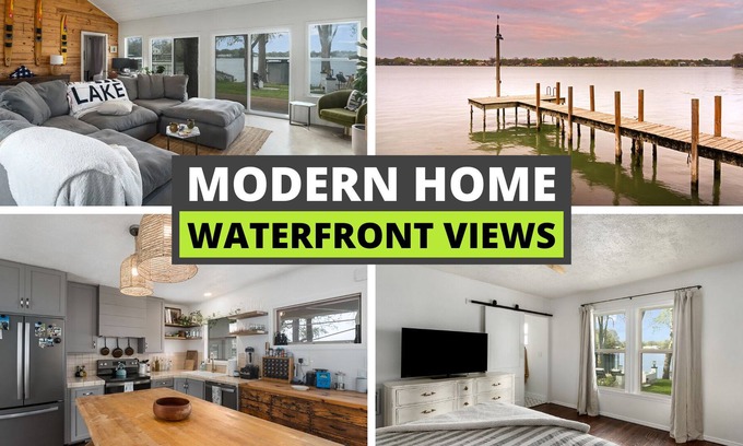 McQueeney House | *Stunning* McQueeney Lakefront, 4 Bedrooms, Huge