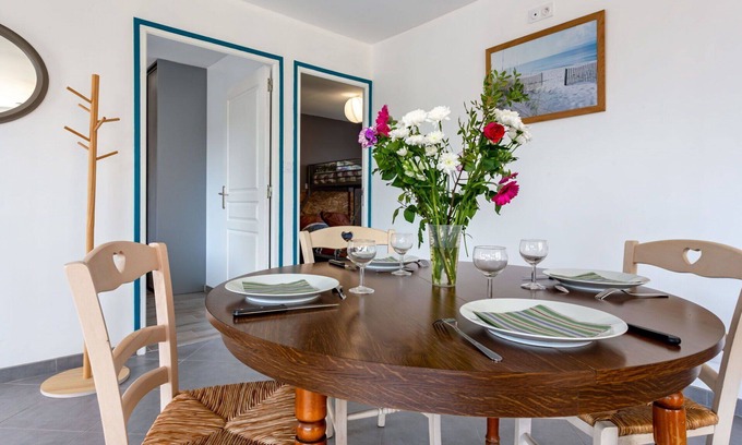 Saint-Germain-sur-Ay House | Stunning private villa for 4 people with TV, terrace and pets allowed