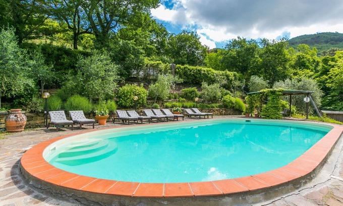 Greve in Chianti House | Stunning private villa for 8 people with WIFI, A/C, pool, TV, patio and panoramic view