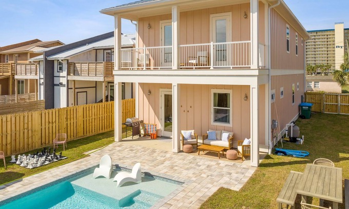 Biltmore Beach Villa | Stylish 4BR Home w/Pool - Steps to Panama Beach