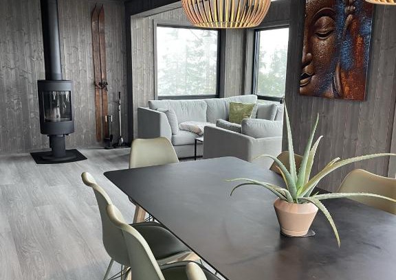 B House | Stylish cabin at Lifjell with jacuzzi and sauna