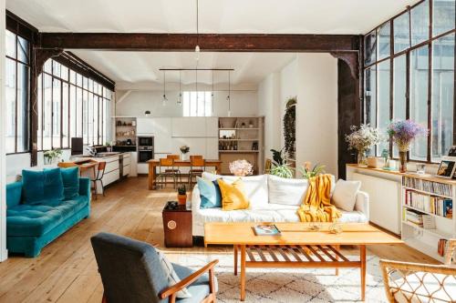 Quartier de la Folie-Mericourt Apartment | Sublime loft avec verrières sur le Canal St Martin