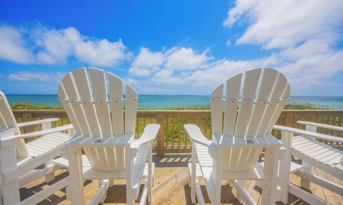 Hatteras House | SUMMER SAVINGS- Oceanfront Dog Friendly w/Pool, Hot Tub, Elevator, Beach Access