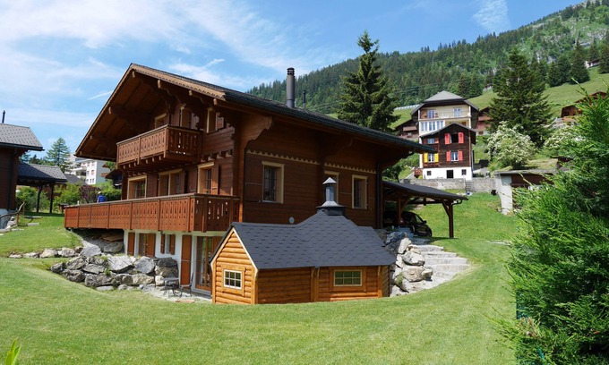 Leysin Ski Chalet | Superb Chalet with stunning mountain views, large garden, close to ski lifts