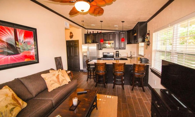 Port Canaveral Apartment | Tahitian Cottage - Heated Pool Walk to the Beach