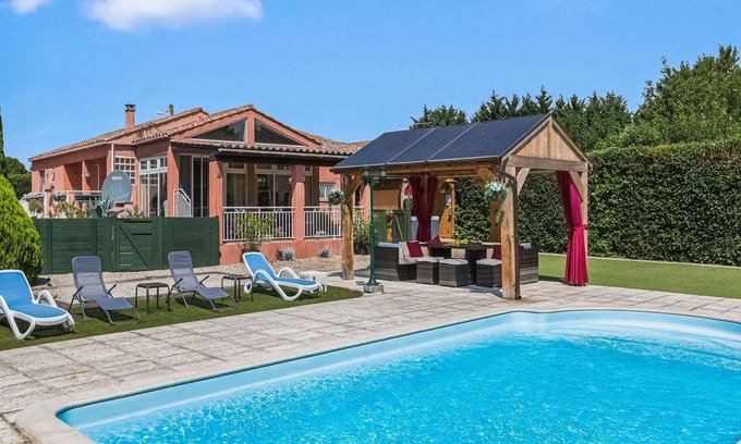 Cambieure Villa | Tasteful Villa in Cambieure with Private Heated Pool