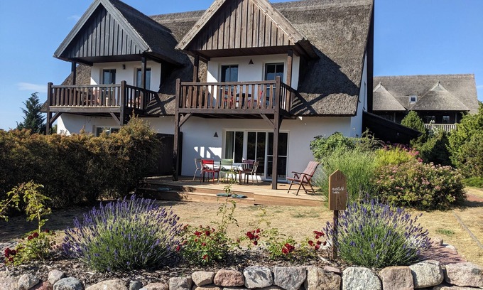 Loddin House | Thatched house with Achterwasser view