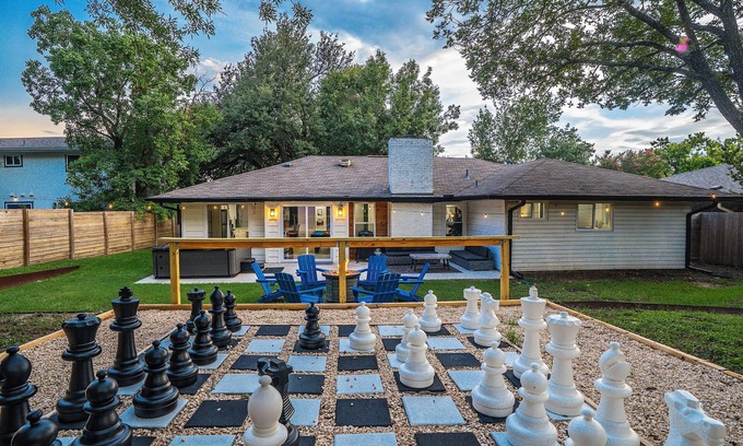 University Hills House | The Austin Hideaway Hot Tub and Firepit