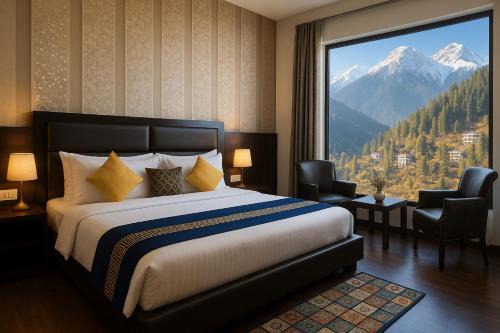 Hansot Mahal Hotel | The Divine heights Mcleodganj #centrally heated & air cooled #scenic mountain view #big parking #on mall road #top rated #most awarded #premium rooms #bar #terrace #lift #property of the year # BY VAIKUNTH#