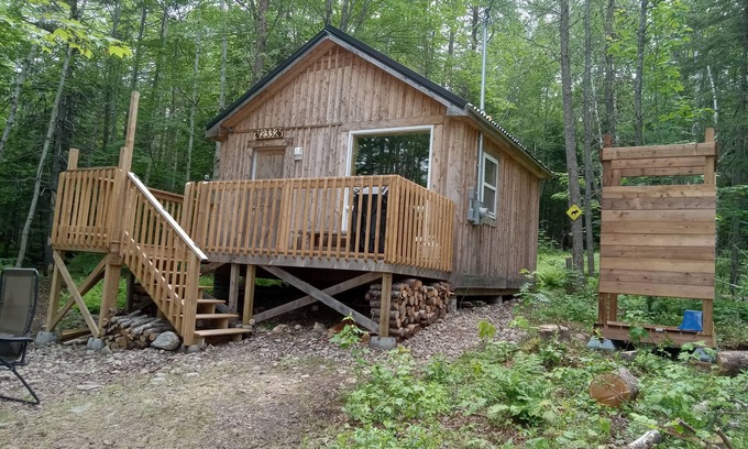 River Denys Cabin | The Lazy Moose Cabin-Rustic Dry Cabin