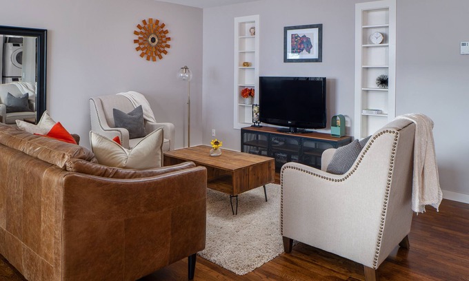 Driggs Apartment | "The Old Post Office" - Mid-Century Mod Apartment in Downtown Driggs - With W/D