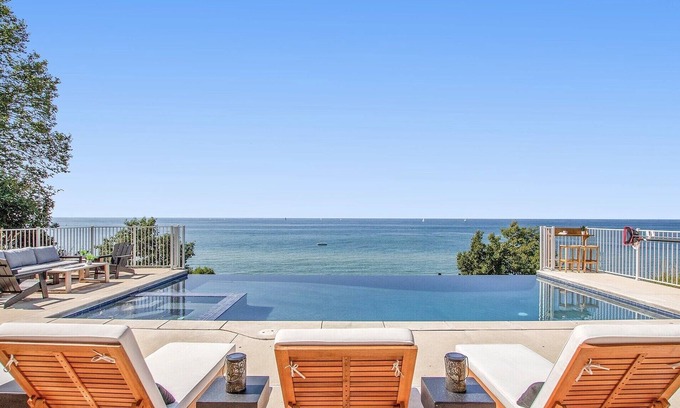 Holland House | The Only Property Offering Infinity Pool and Spa Overlooking Lake Michigan.