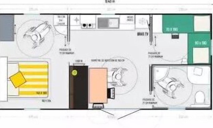 Martigues House | The Pascalounet * - Mobil-Home 4 seats Standard access PMR 4 people