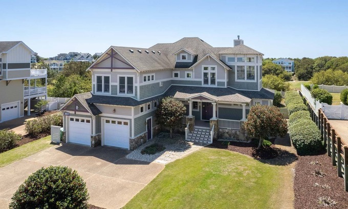 Corolla House | The Salty Beach at the Currituck Club 5 Bedroom Home with Private Community Amenities