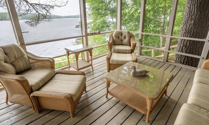 Oxford House | Thompson Lake Cabin Nestled in Majestic Pines - Family Waterfront Escape