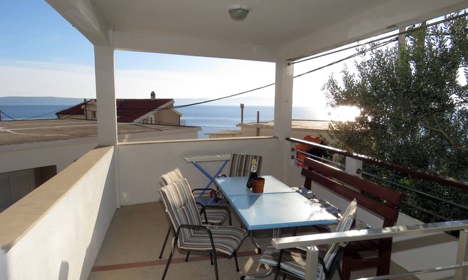 Drasnice Apartment | Three bedroom apartment with terrace and sea view Drašnice, Makarska (A-5265-b)