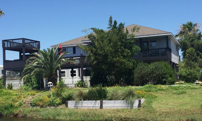 Crystal Beach House | Tiny Bubbles -Hot Tub-Screened Game Room-Spacious Decks-EV Charger