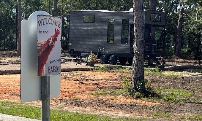 Florida Panhandle House | Tiny Home with Bay Views located in Milton Florida on 20 acres & perfect escape!