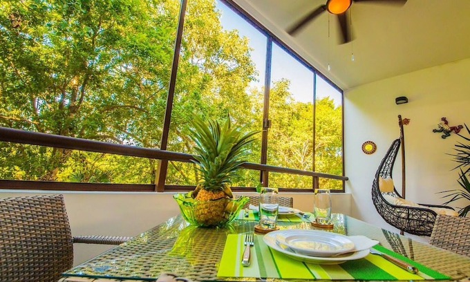 Akumal Condo | Tranquil Golf course View in double gated community between Akumal and Tulum