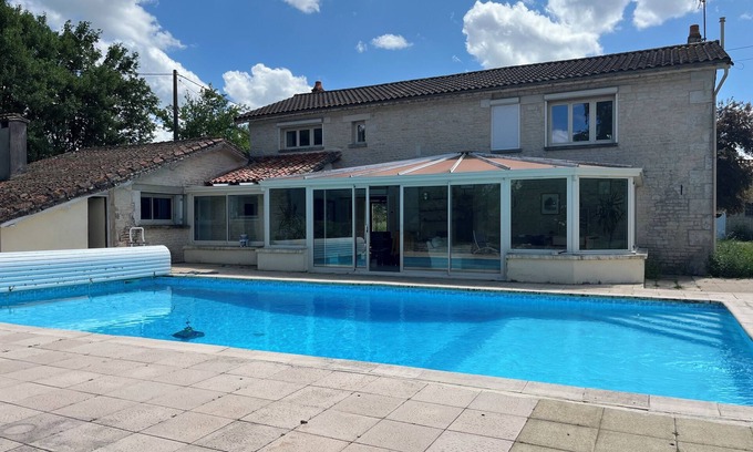 Asnieres-en-Poitou House | Tranquil House with large pool, set in private garden