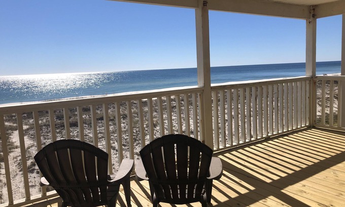 Ono Island House | TRUE Gulf Front Beach House, > Sleeps 12 in Beds!