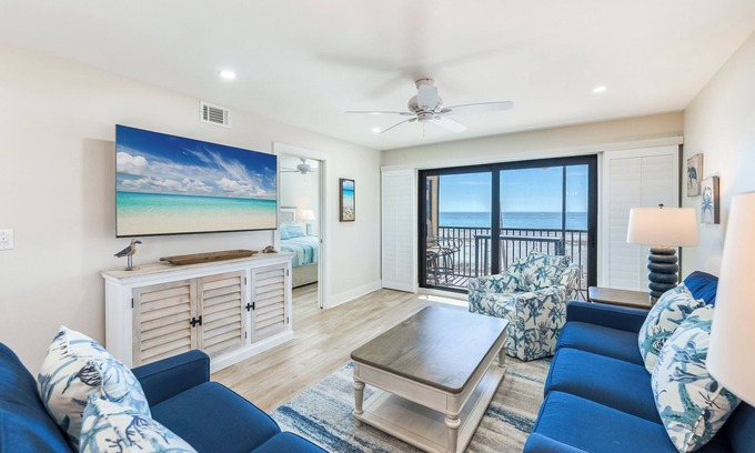 Sanibel Condo | Two-bedroom corner, that provides ample space with custom built-in closets.