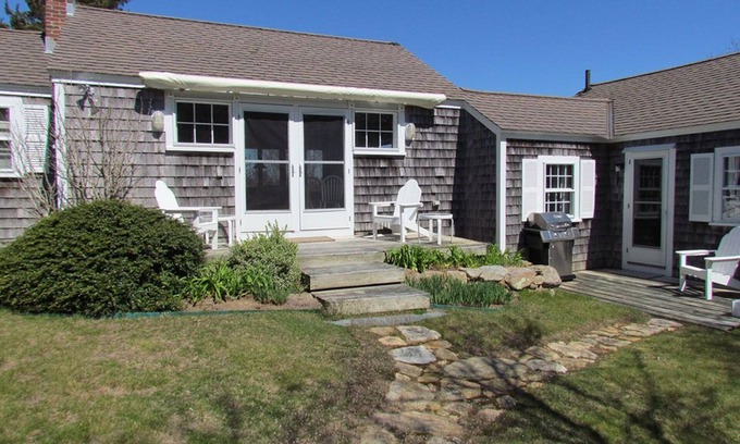 Falmouth House | Two Bedroom Cottage Short Walk up a path to shared private beach