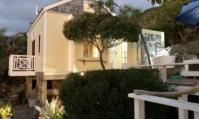 Frigate Bay Cottage | Two for One! Charming Cottage on hillside with private lounge on Turtle Beach!