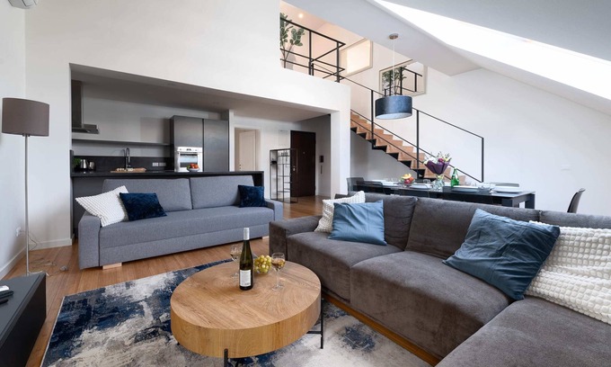 Nove Mesto Apartment | Two-level apart with a terrace views Dancing House