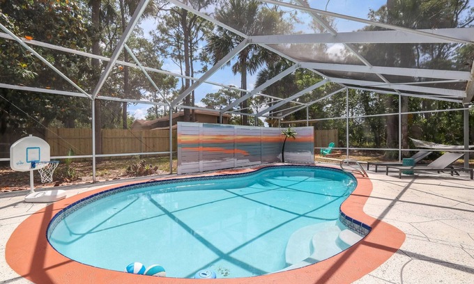 Port Saint John House | Unique A-Frame Heated pool & Firepit