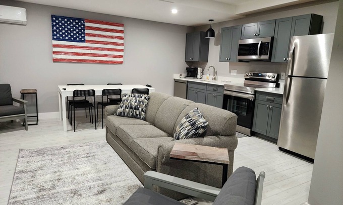 Mancelona Condo | Unpack and relax with a Mountain view. New! Sleeps 6 Pools, New construction.