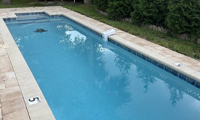 St. Augustine Beach House | UPDATED- 2/2 sleeps 5 with private pool, just steps to the sand