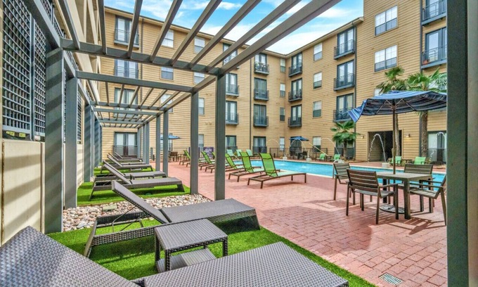Plano Apartment | Urban Chic: Downtown Escape with Pool + Gym