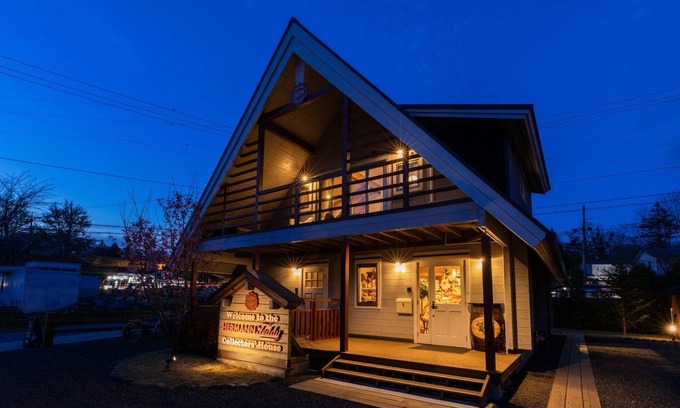 Kitasaku-gun Cottage | Uta A log house designed in the image of a teddy b/Kitasaku-gun Nagano
