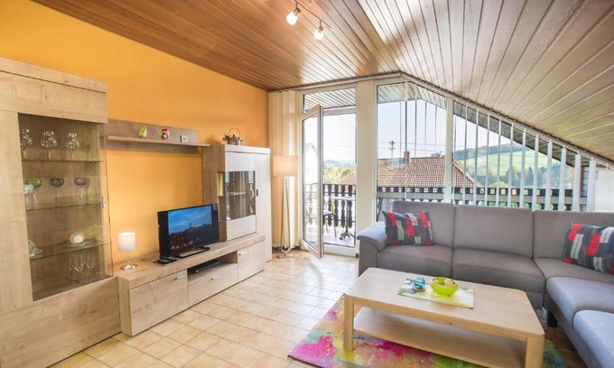 Thallichtenberg Apartment | Vacation apartment Gänseblümchen, 52 sqm, 1 bedroom, covered balcony, max. 2 persons
