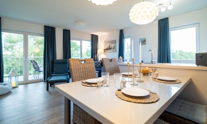 Schillig Apartment | Vacation apartment for 4 people with sauna and view of the Graft on the North Sea coast