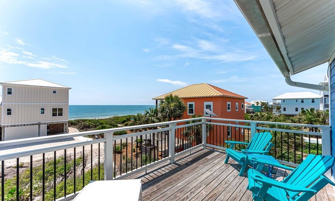 Cape San Blas Condo | Vesper's View - Cozy Duplex, 1st Tier, Gulf Views, 2 Min Walk To Gulf