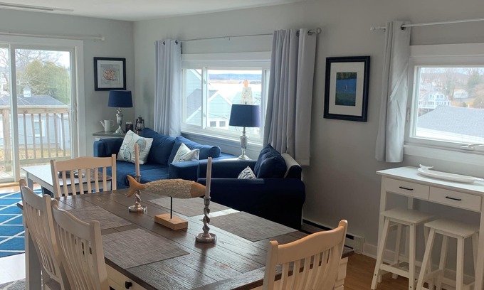 Gloucester Apartment | VIEWS! Annisquam Bridge House at Lobster Cove. Booking Fall and Holiday stays