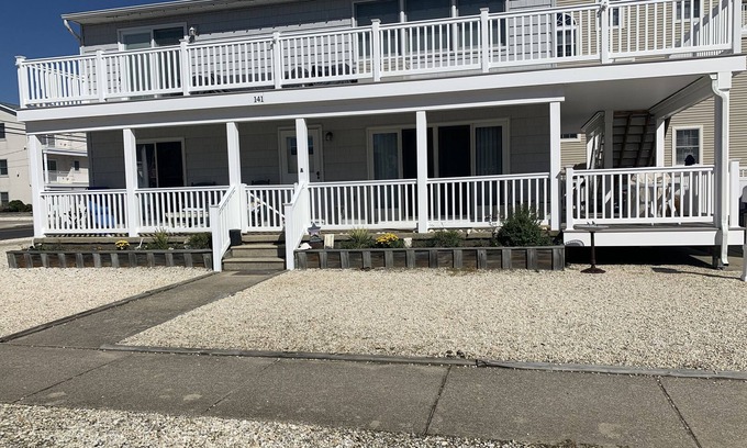 Townsend's Inlet Condo | Views! Big wrap around deck w/views of the bay & sunset & still close to beach!