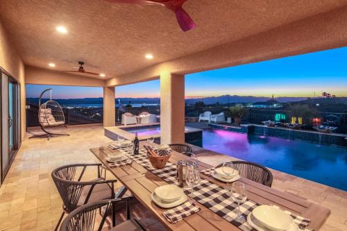 Lake Havasu City House | VIEWS! Luxury Lake Home W/Pool, Spa & Fire Pit!