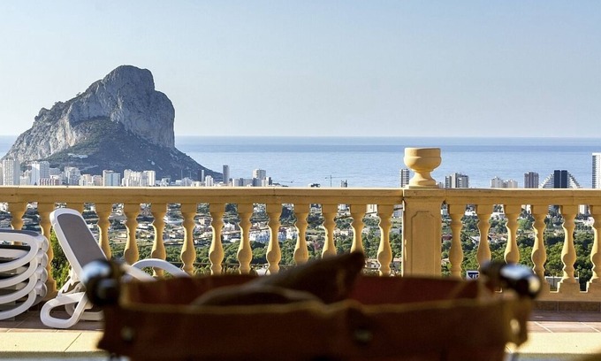 Calpe Villa | Villa Aguila with panoramic mountain and sea views, private pool, terraces