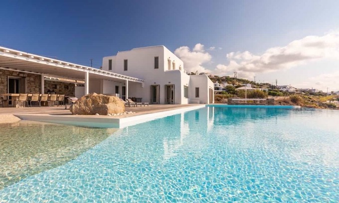 Agios Ioannis Villa | Villa Aliki 10 bedrooms seafront villa