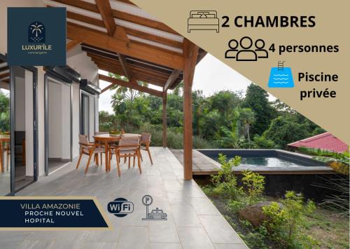 Les Abymes Villa | Villa Amazonie near new hospital private pool