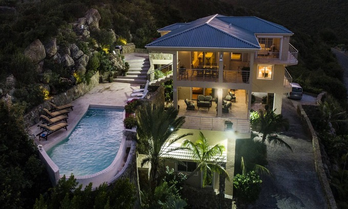 Dawn Beach Estates House | Villa Bougainvillea, 3 level Villa with elevator.
