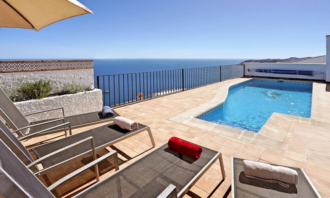 Salobrena Villa | 🏝Villa Calypso, private pool, 180º sea views☀️