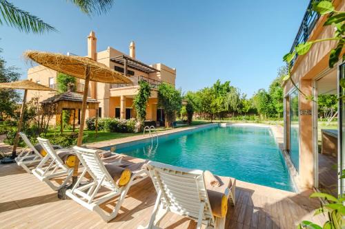Sidi Abdallah Ghiat House | Villa Ivy 3BR Marrakech Private Pool and Breakfast 21 KM Trik Ourika