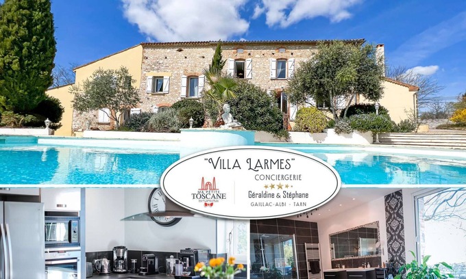 Puybegon House | Villa Larmès - Swimming pool - Spa - Gym